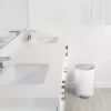 10L Semi-Round Step Trash Can Stainless Steel