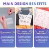 Pack of 100 Zipper Bags with Write On Block 5 x 8 Clear White Block Poly Bags 5x8 for Packing Storing Thickness 4 Mil Plastic Bags for Industrial Food
